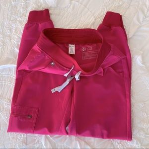 Figs Zamora Joggers - SHOCKING PINK